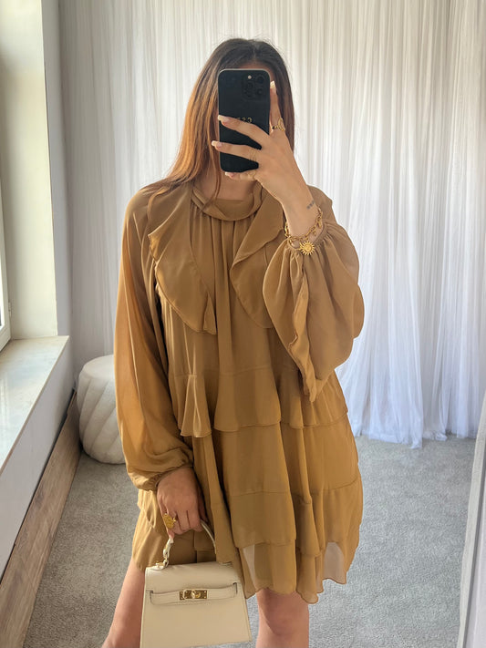 Kiana jurk camel