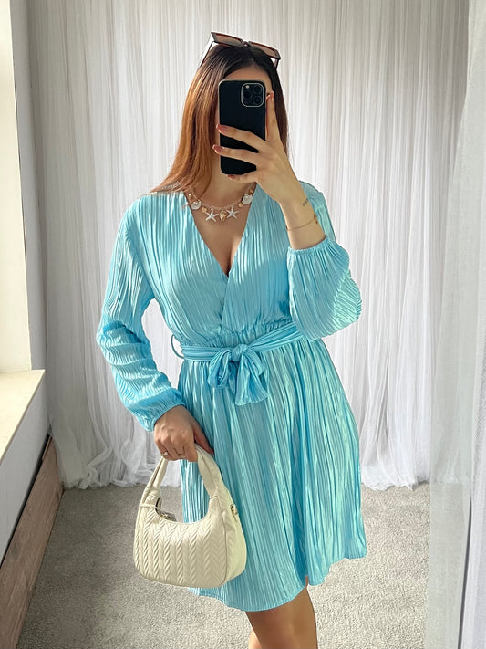 Paulina jurk blauw