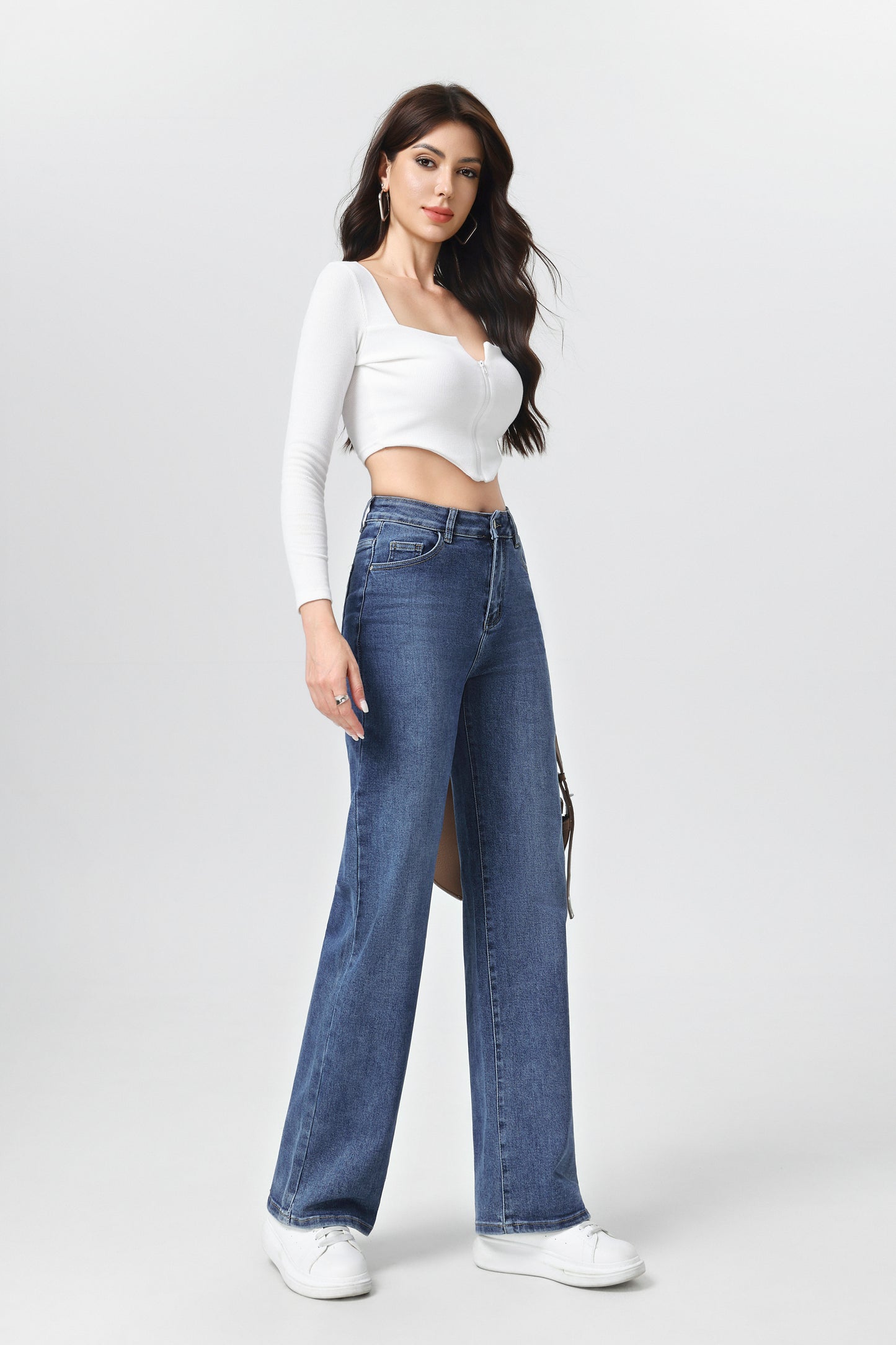 Wide leg jeans