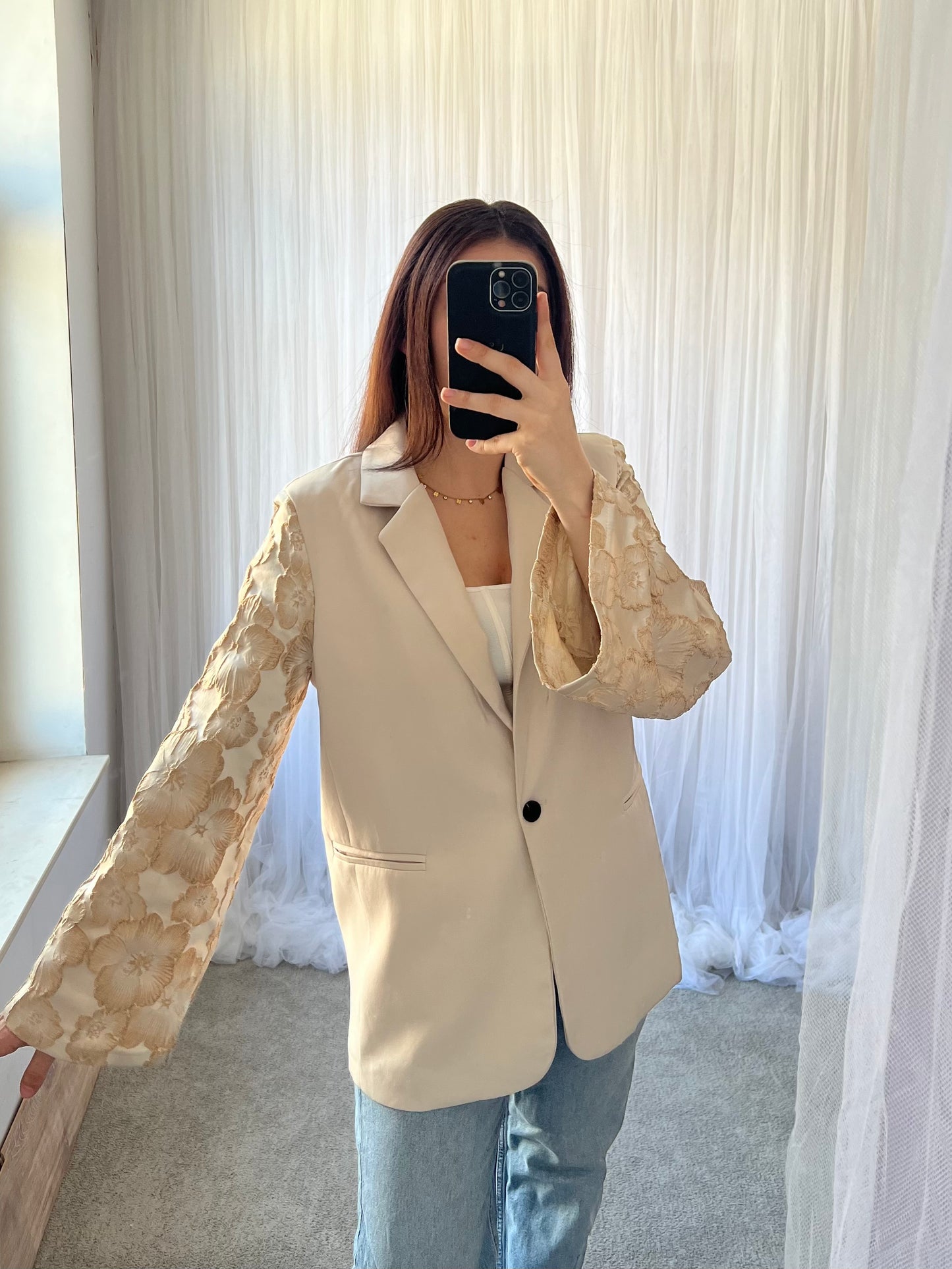 Zita blazer beige