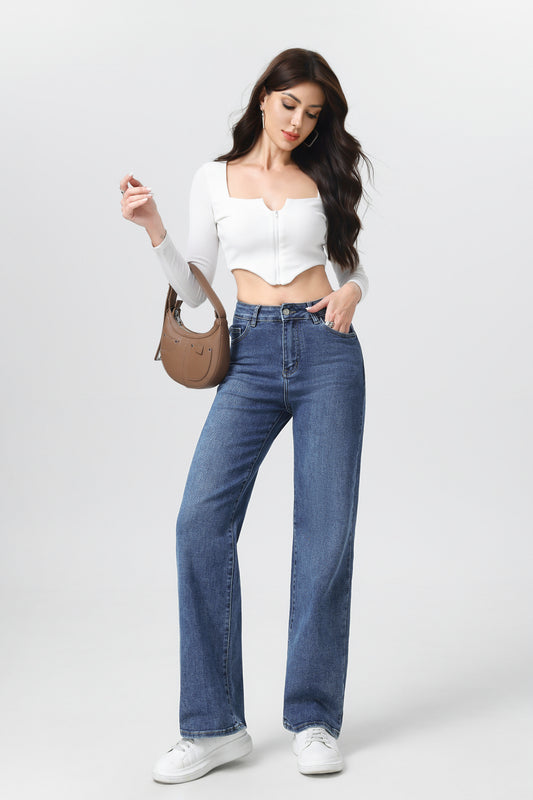 Wide leg jeans