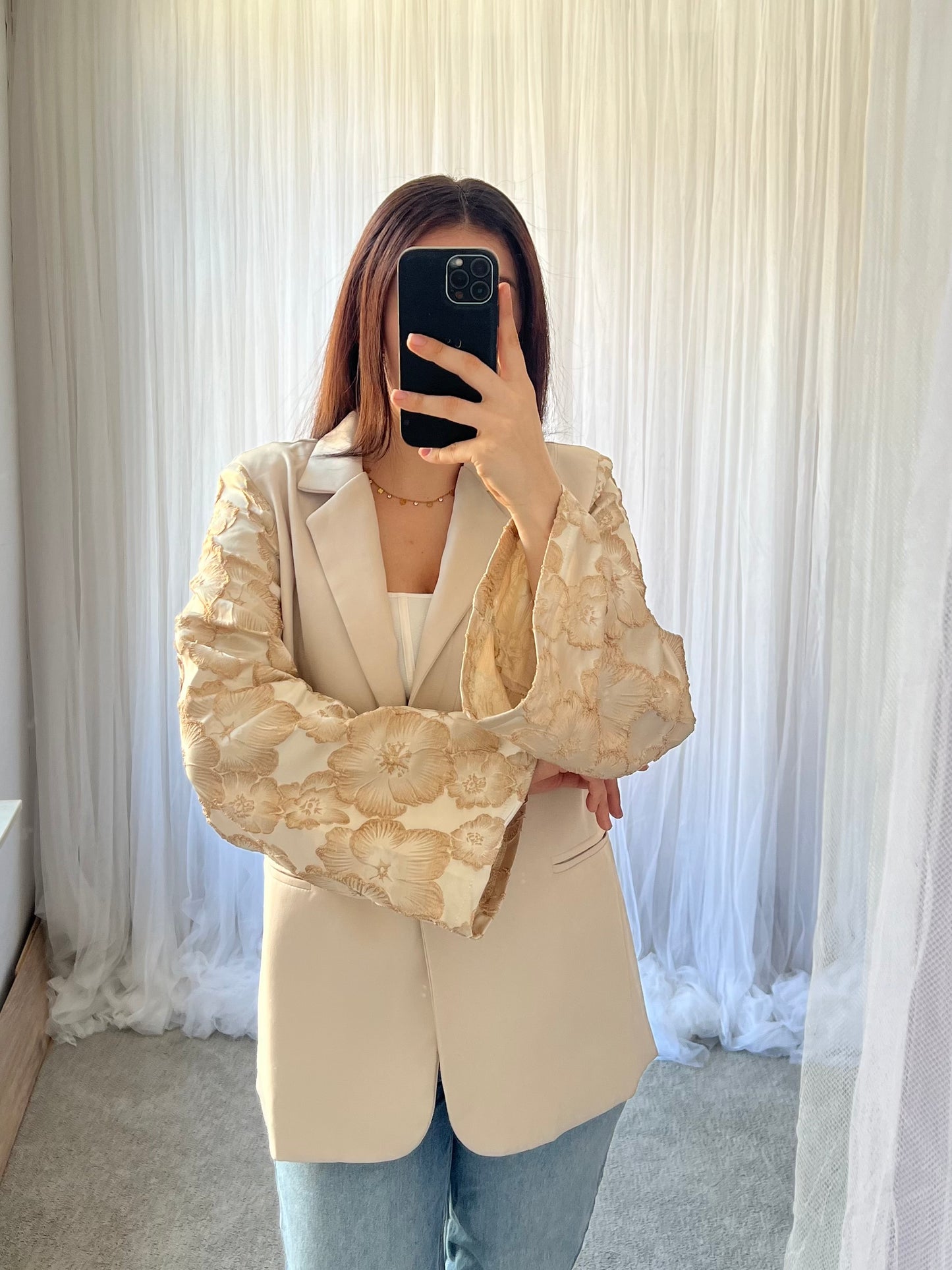 Zita blazer beige